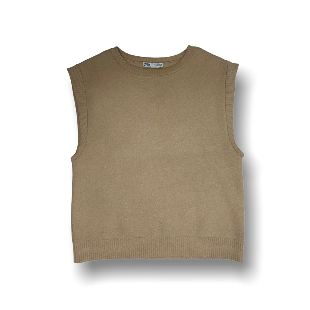 Zara rustic knit vest